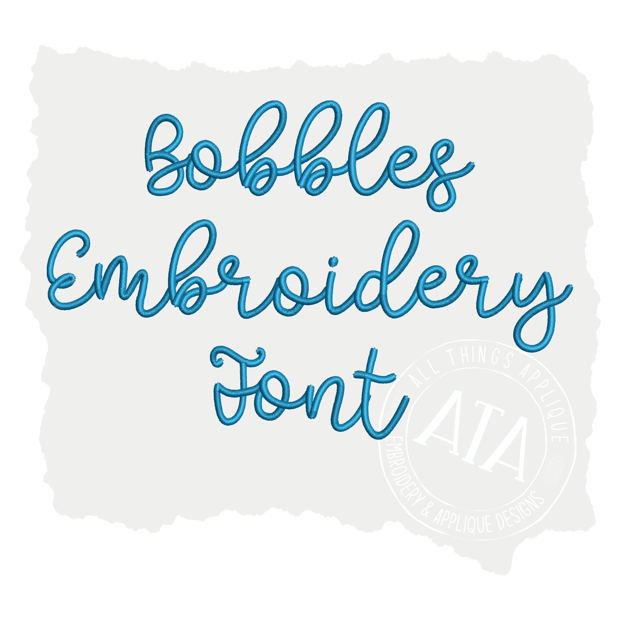 Embroidery deals font free