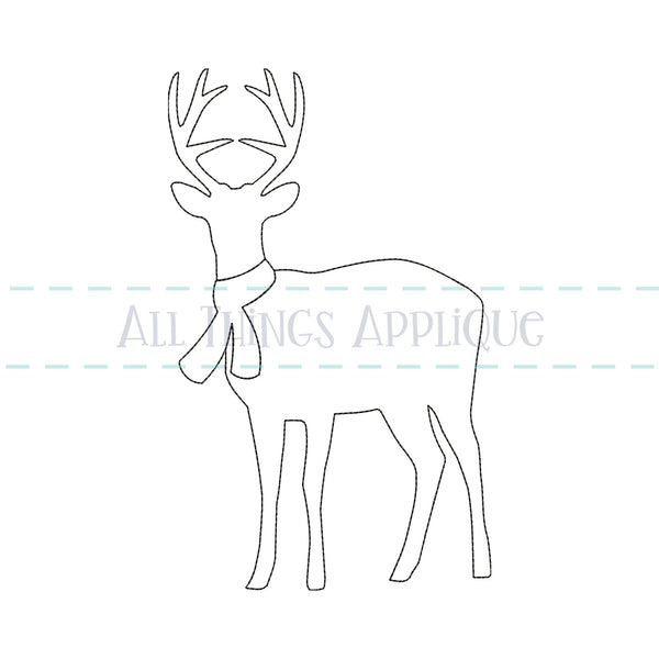 Reindeer Silhouette Applique Design – allthingsapplique