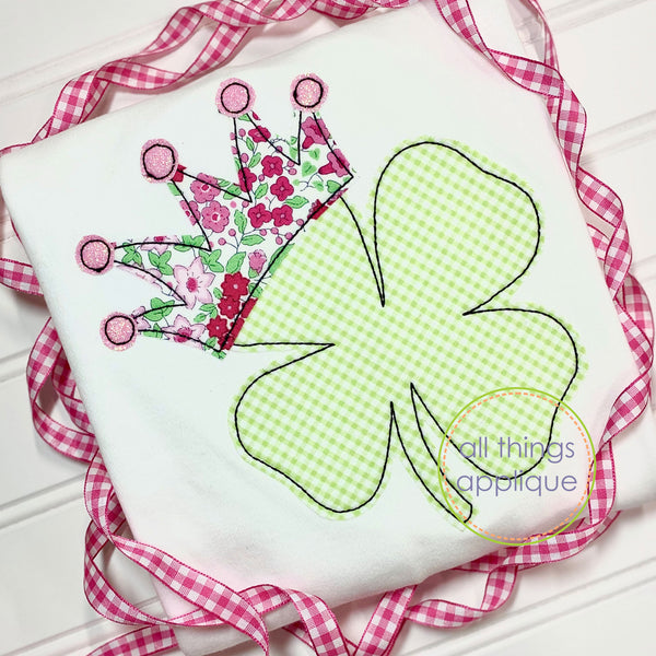 Shamrock with Crown - Bean – allthingsapplique